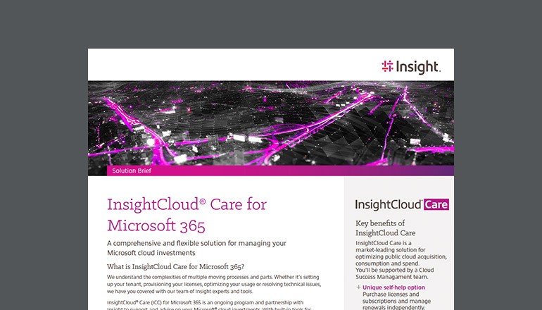 InsightCloud Care for Microsoft 365 Thumbnail of asset available to download below
