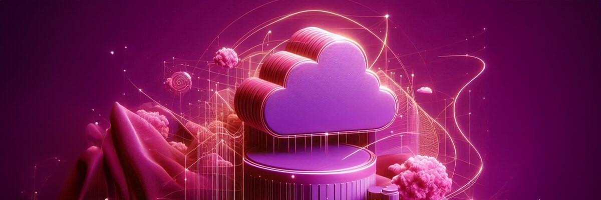 AI generated cloud computing concept created by DALL-E 3