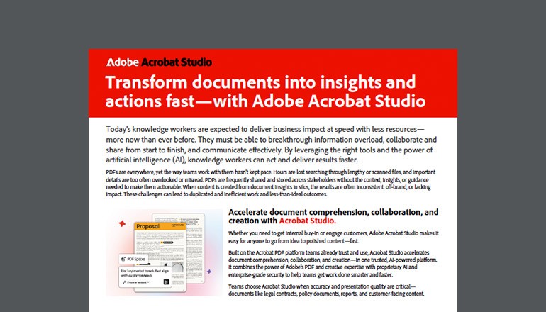 Transform Documents into Insights and Actions Fast — With Adobe Acrobat Studio Thumbnail of asset available to download below