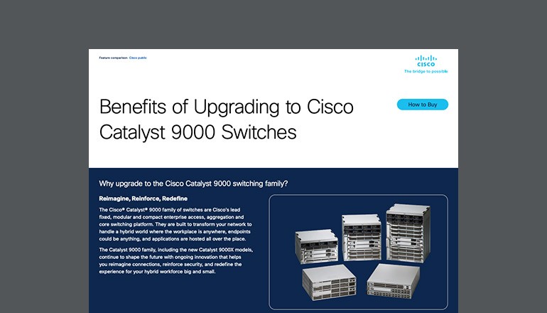 Benefits of Upgrading to Cisco Catalyst 9000 Switches Thumbnail of asset available to download below