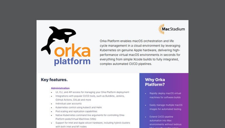 Orka Platform Thumbnail image of MacStadium asset available to download below