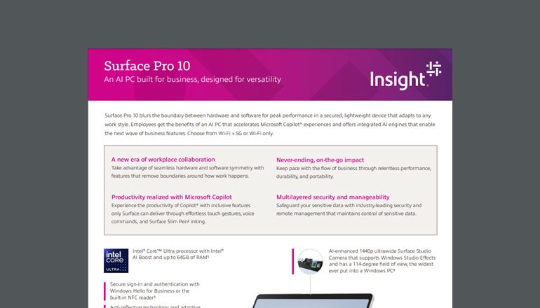 Surface Pro 10: Specs Thumbnail of asset available to download below