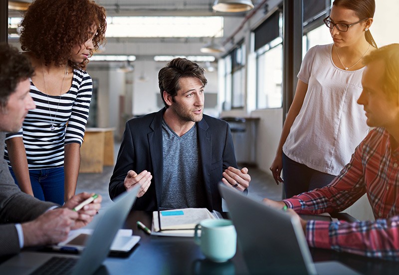 Criteria for Hyperconverged Infrastructures Business meeting with young professionals