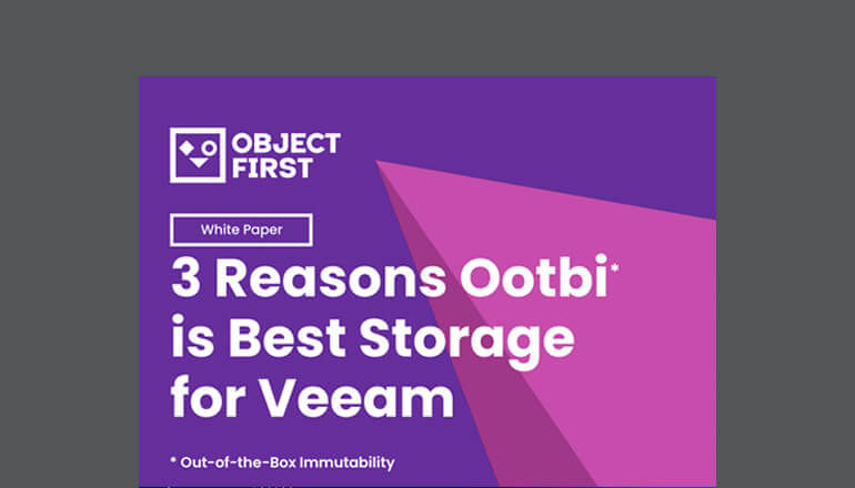 3 Reasons Ootbi is Best Storage for Veeam Thumbnail of asset available to download below