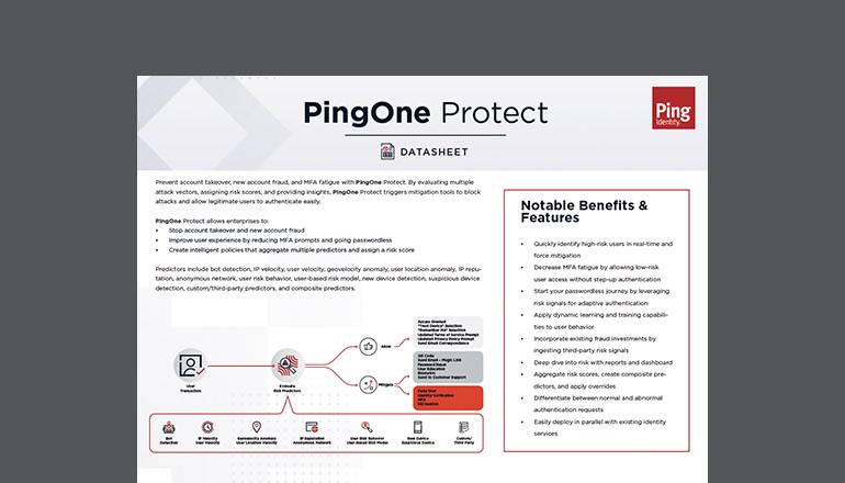 PingOne Protect Thumbnail of asset available to download below
