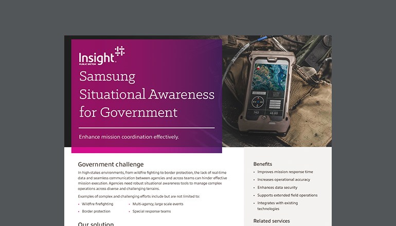 Situational Awareness Solutions by Samsung Thumbnail of datasheet available to download below