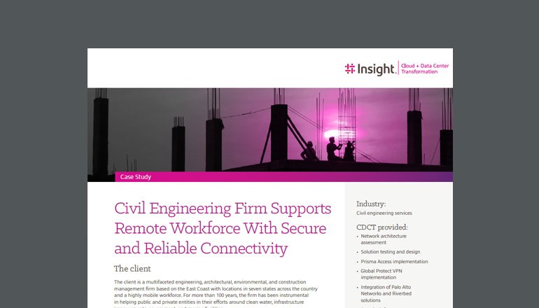 Civil Engineering Firm Supports Remote Workforce Civil Engineering Firm Supports Remote Workforce cover