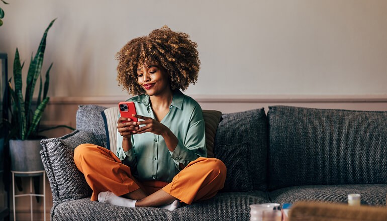 Girl on her cell phone