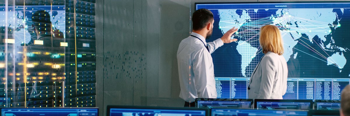 Emergency Response Software Group Divests From Larger Company, Achieving Complex Migration of Servers and SaaS Applications Software company employees monitor emergency situations on map