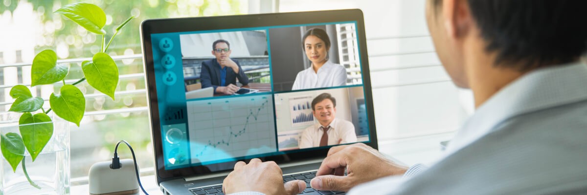 User remote virtual meeting