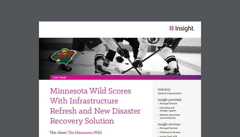 Minnesota Wild Scores With Infrastructure Refresh and New Disaster Recovery Solution Thumbnail of case study available to download below