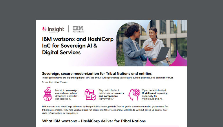 IBM watsonx and HashiCorp IaC for Sovereign AI & Digital Services Thumbnail of asset available to download below