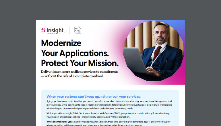 Modernize Your Applications. Protect Your Mission. Thumbnail of asset available to download below
