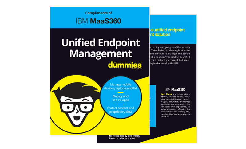 IBM MaaS360 Unified Endpoint Management ebook IBM MaaS360 Unified Endpoint Management ebook thumbnail