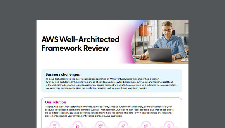 AWS Well-Architected Framework Review Thumbnail of asset available to download below