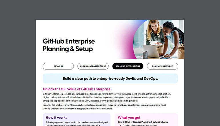 GitHub Enterprise Planning & Setup Thumbnail of asset available to download below