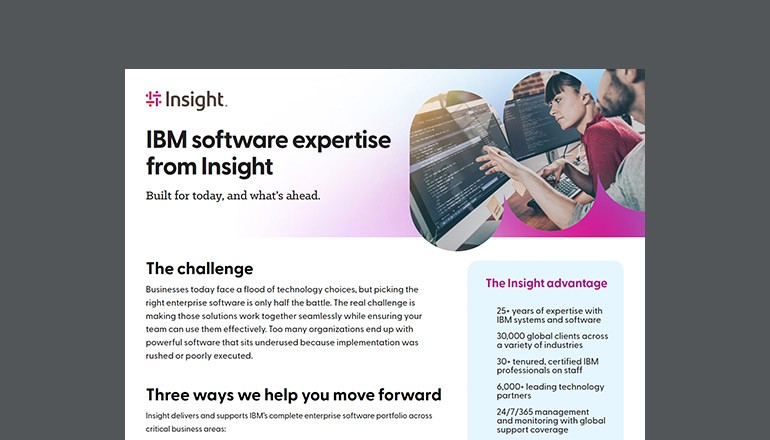 IBM Software Expertise from Insight Thumbnail of asset available to download below