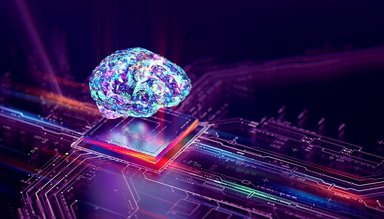 Maximize Your AI Potential with Insight and Dell Technologies Abstract graphic of AI technology