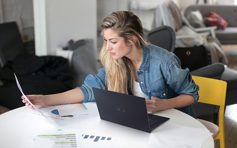 With hybrid work and learning becoming today’s standard, you need the right devices to keep you focused and prepared for any task. Professional working on laptop