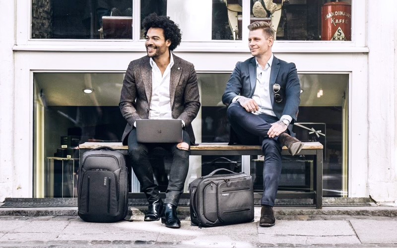 Professionals sitting on a chair
