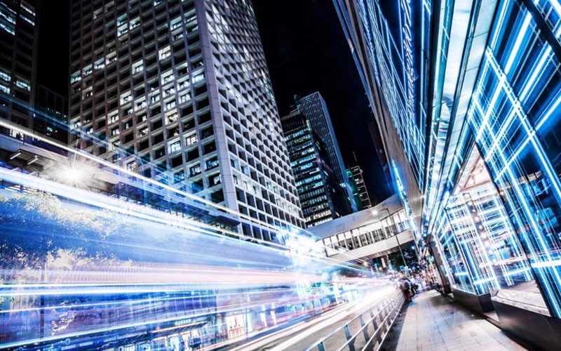 Dell EMC contracts and compliance Highway lights time lapse