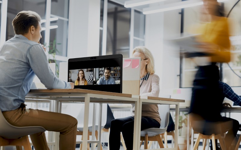 Professionals working on their station