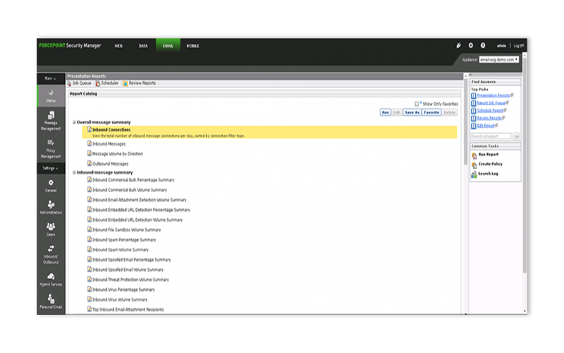 Forcepoint Email Security Forcepoint Email Security screenshot