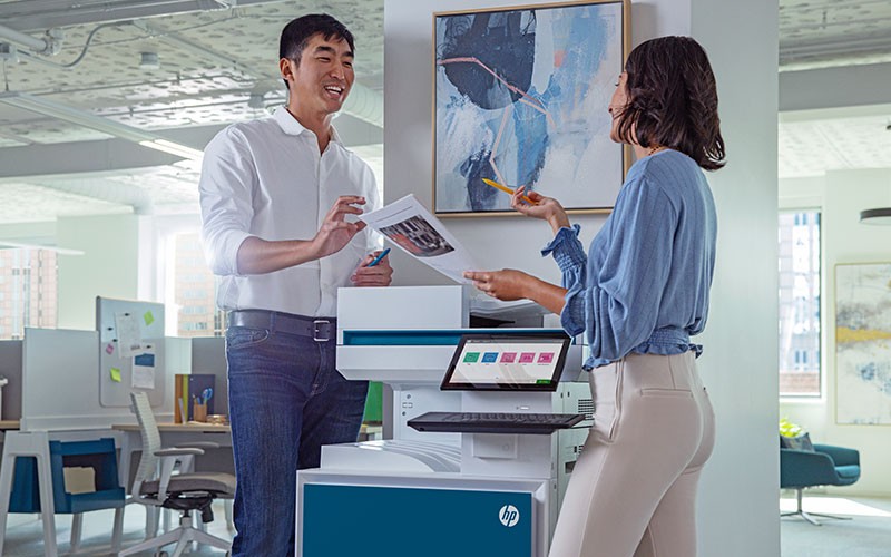 HP LaserJet Enterprise used in office