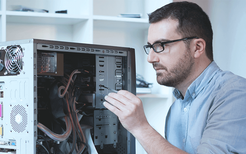 Receive unparalleled technical support from the Joy Systems staff as well as support IT repairing a computer