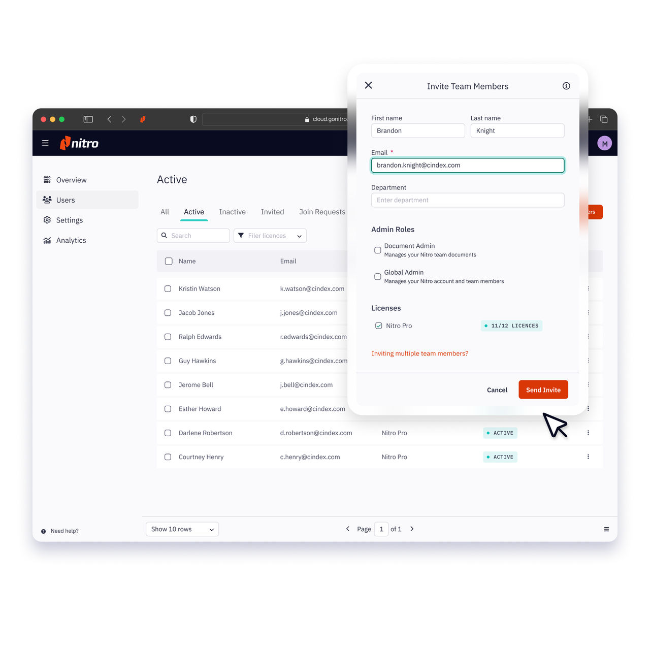 Nitro Admin Portal