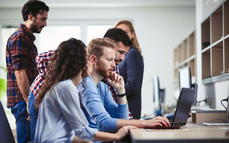 Group of professionals collaborating