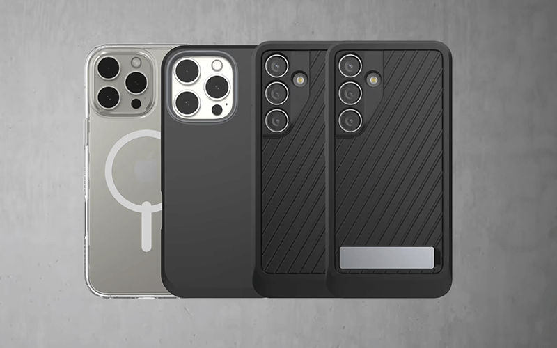 Phones with ZAGG protection case