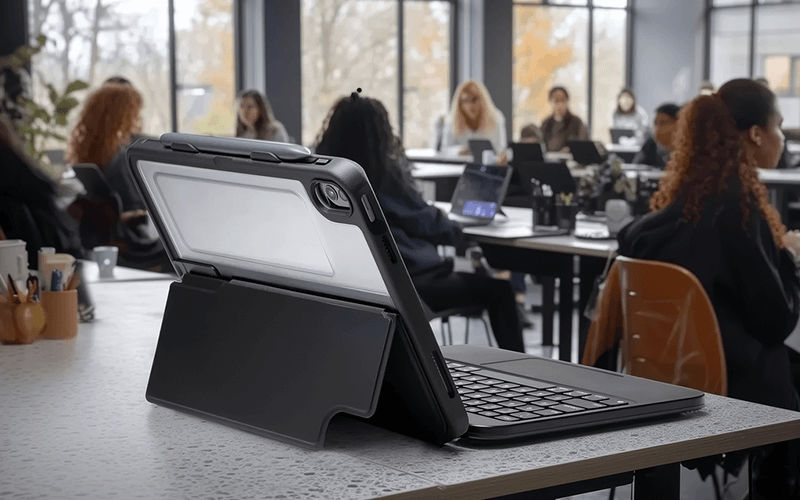 Tablet using a ZAGG product