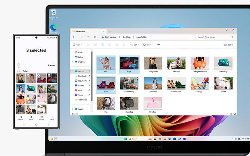 Product view of  galaxy devices